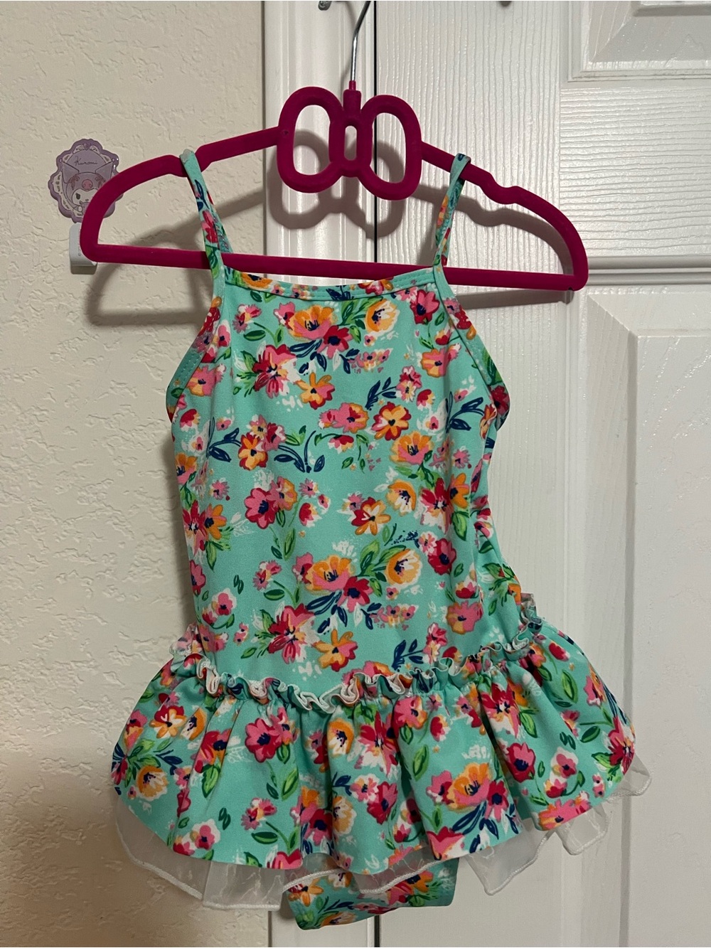 NWOT Infant Floral Ruffle One-Piece Swimsuit
